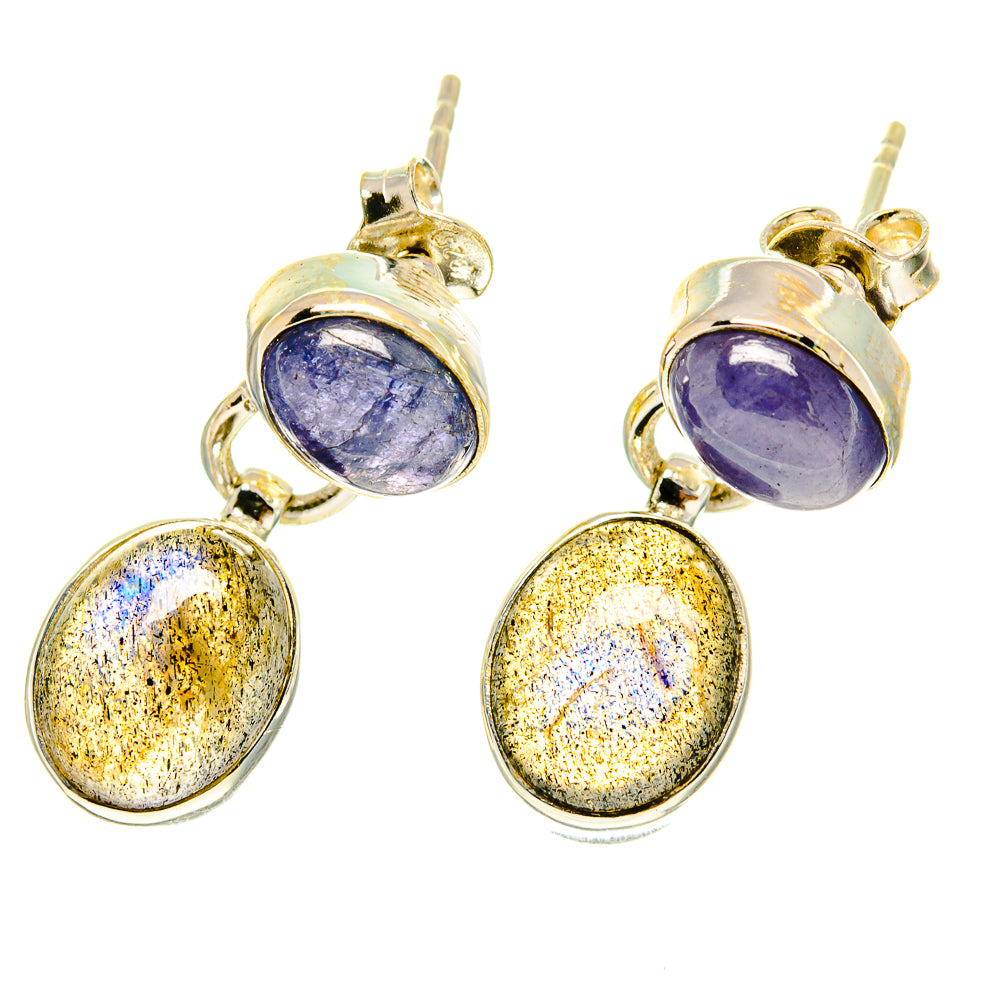 Labradorite Earrings handcrafted by Ana Silver Co - EARR416980