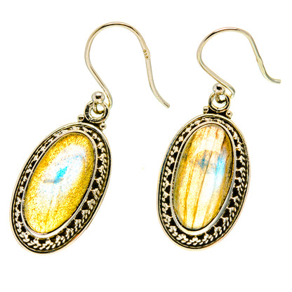 Labradorite Earrings handcrafted by Ana Silver Co - EARR416981