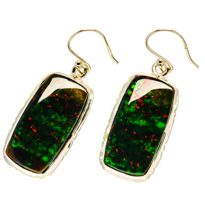 Bloodstone Earrings handcrafted by Ana Silver Co - EARR416982