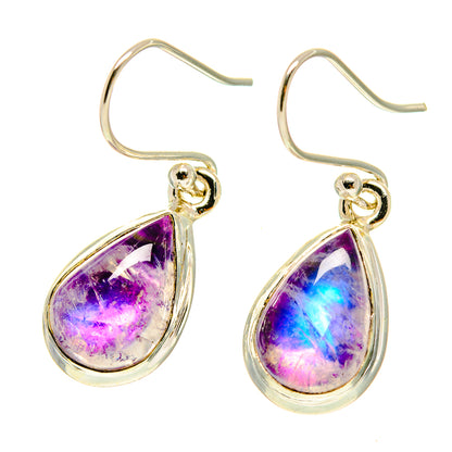 Rainbow Moonstone Earrings handcrafted by Ana Silver Co - EARR416985