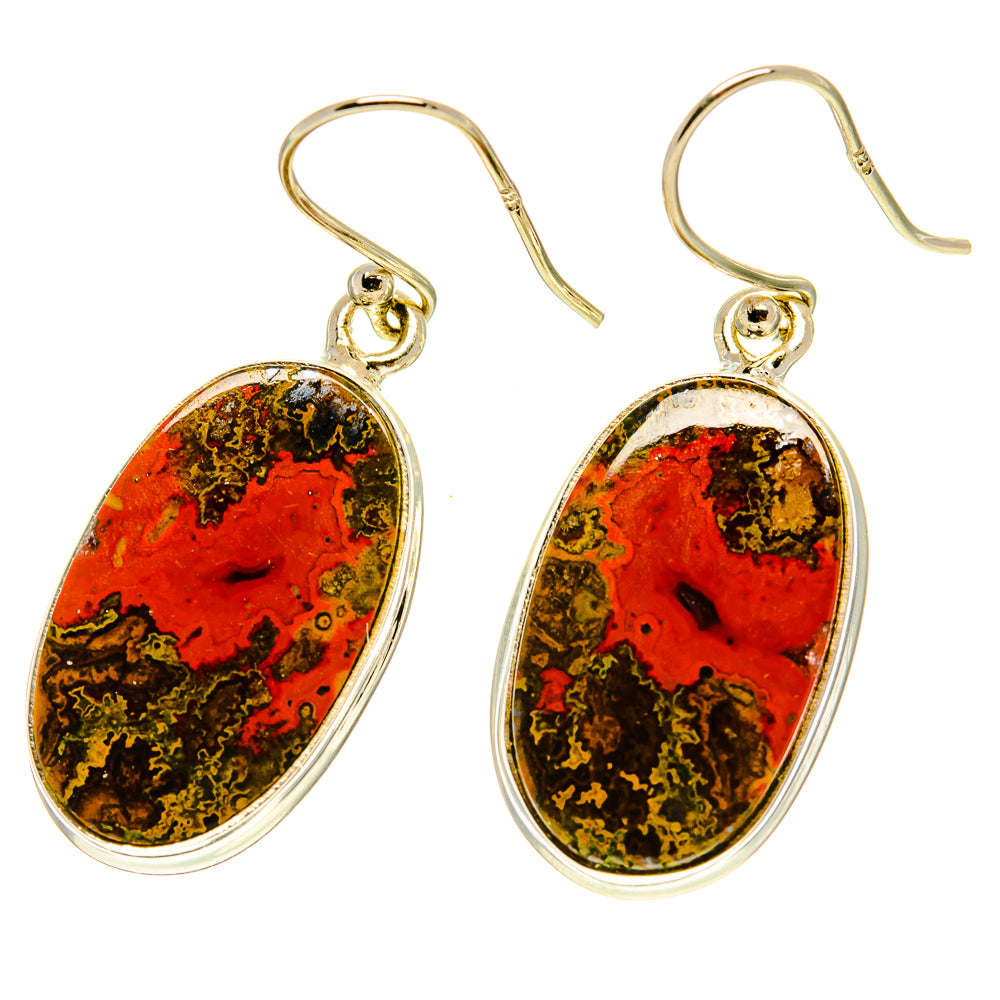 Moroccan Agate Earrings handcrafted by Ana Silver Co - EARR416987