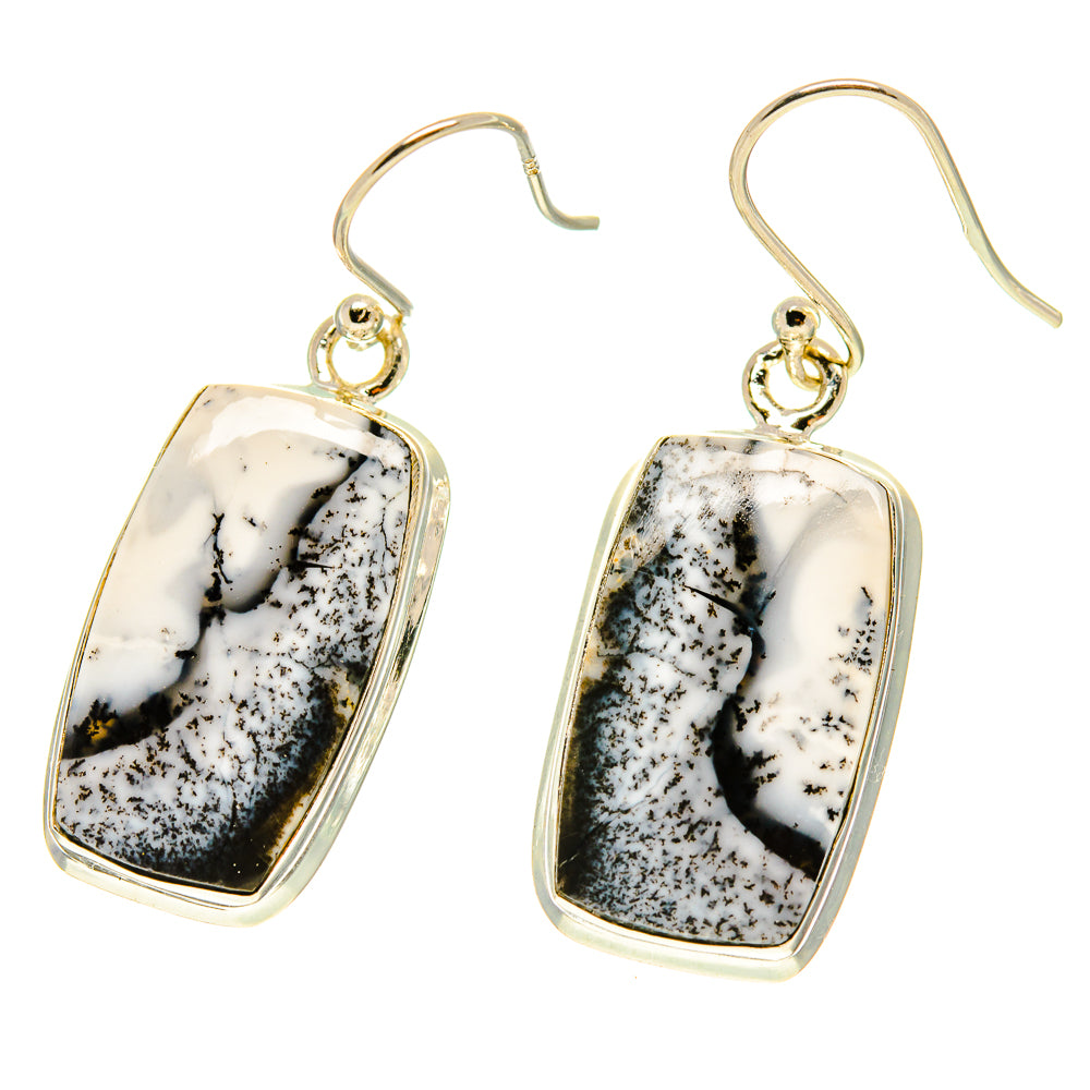 Dendritic Opal Earrings handcrafted by Ana Silver Co - EARR416992