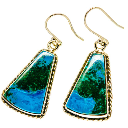 Chrysocolla Earrings handcrafted by Ana Silver Co - EARR416994