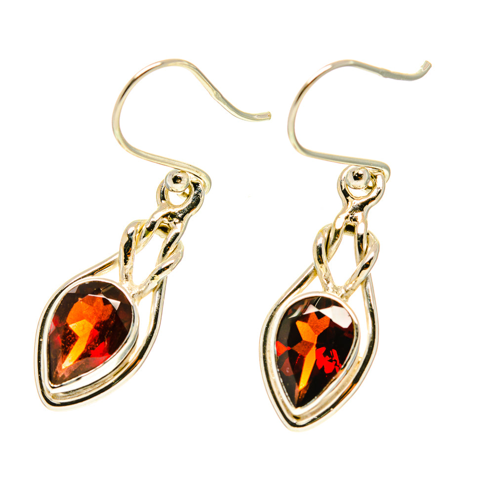 Garnet Earrings handcrafted by Ana Silver Co - EARR417003