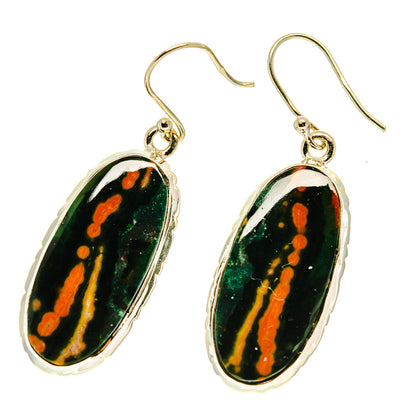 Ocean Jasper Earrings handcrafted by Ana Silver Co - EARR417008