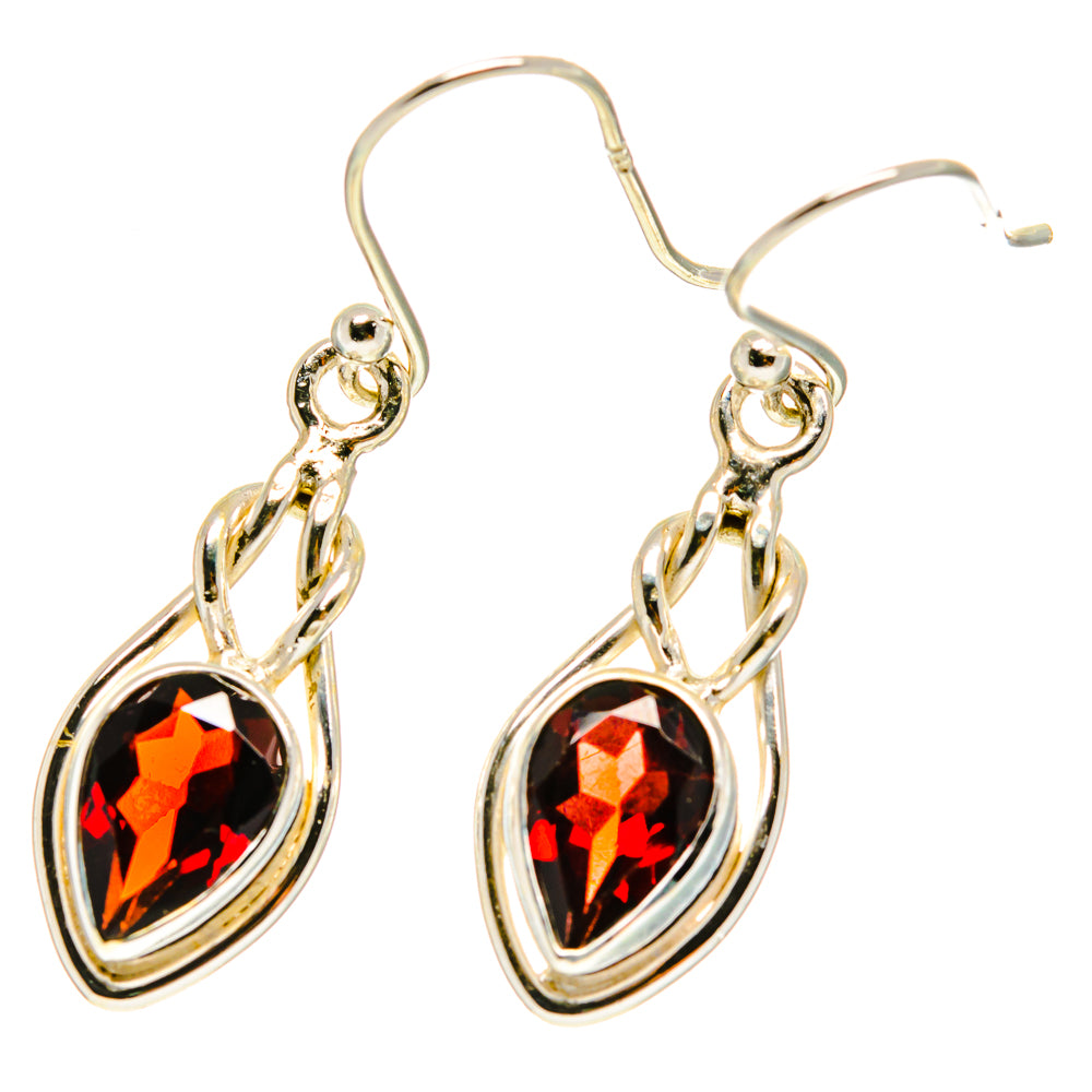 Garnet Earrings handcrafted by Ana Silver Co - EARR417011
