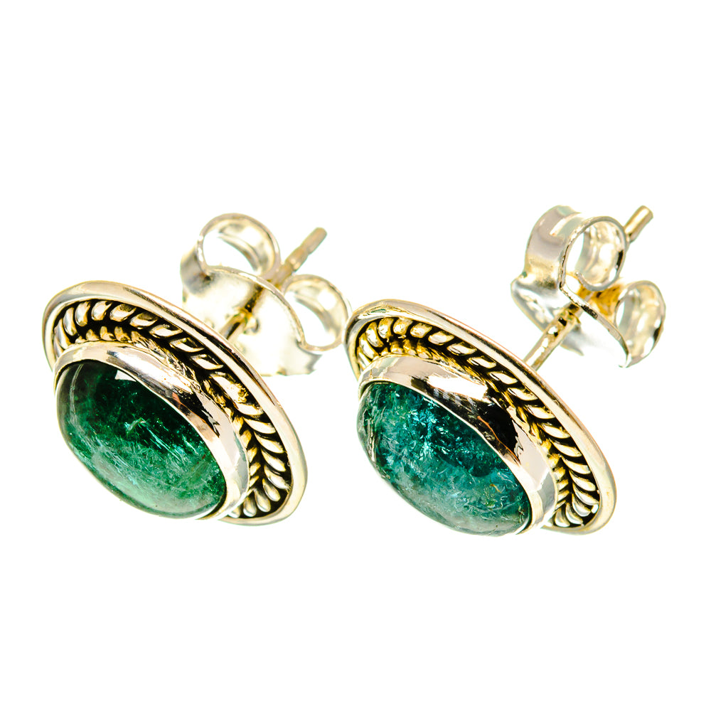 Green Tourmaline Earrings handcrafted by Ana Silver Co - EARR417026