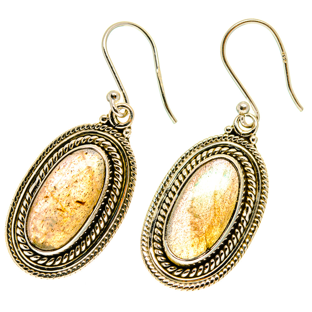 Labradorite Earrings handcrafted by Ana Silver Co - EARR417027