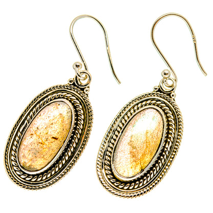 Labradorite Earrings handcrafted by Ana Silver Co - EARR417027