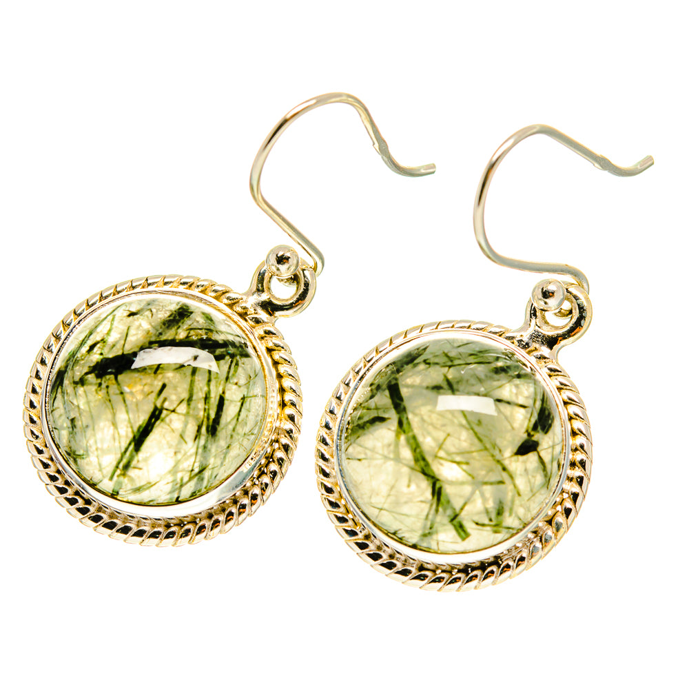 Tourmalinated Quartz Earrings handcrafted by Ana Silver Co - EARR417035