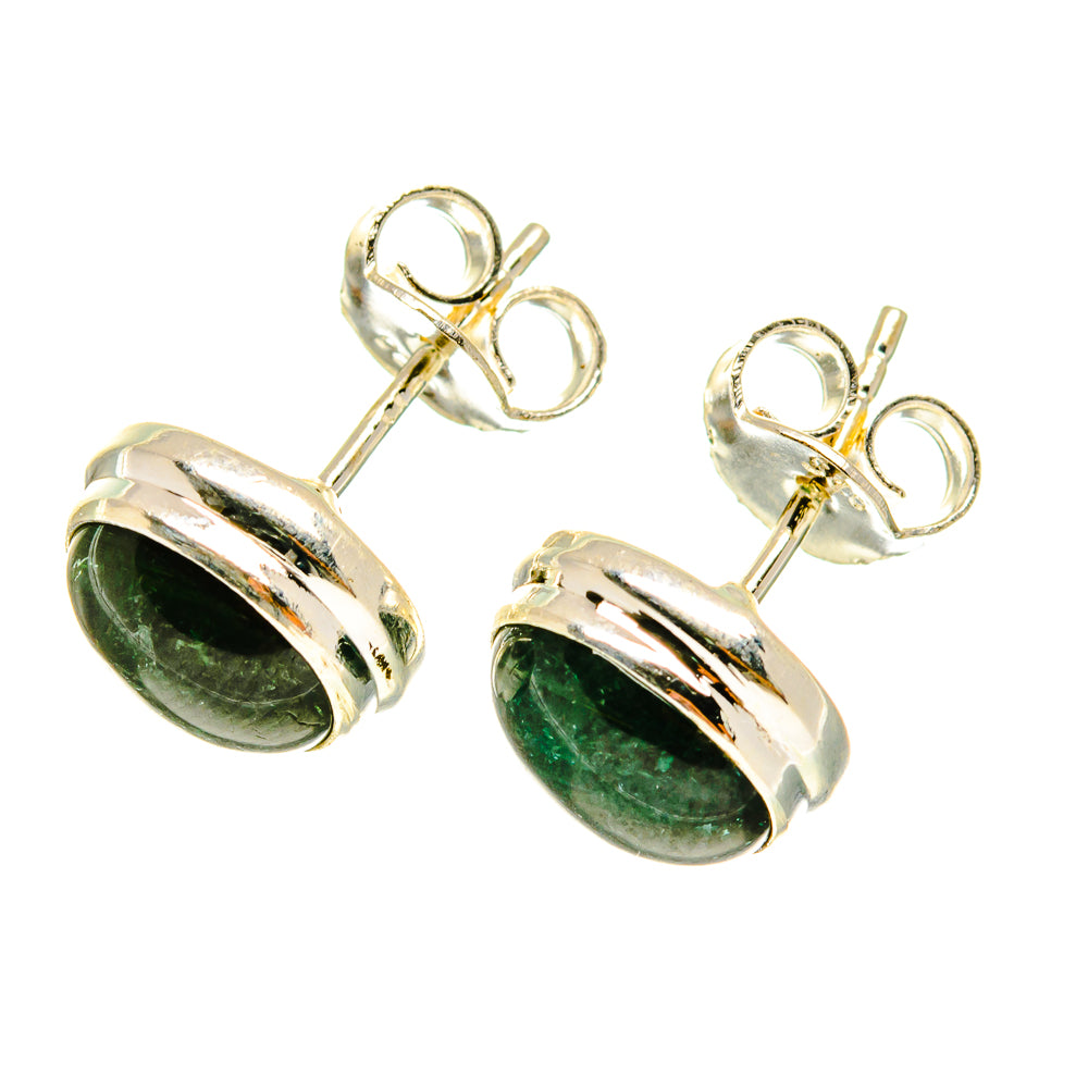 Green Tourmaline Earrings handcrafted by Ana Silver Co - EARR417038