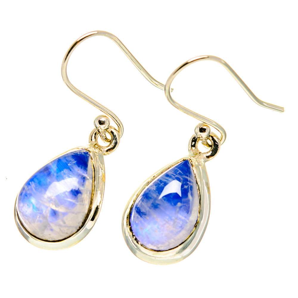 Rainbow Moonstone Earrings handcrafted by Ana Silver Co - EARR417039