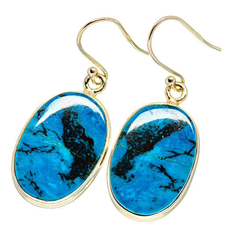 Shattuckite Earrings handcrafted by Ana Silver Co - EARR417042