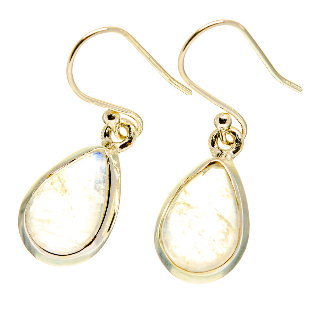 Rainbow Moonstone Earrings handcrafted by Ana Silver Co - EARR417047