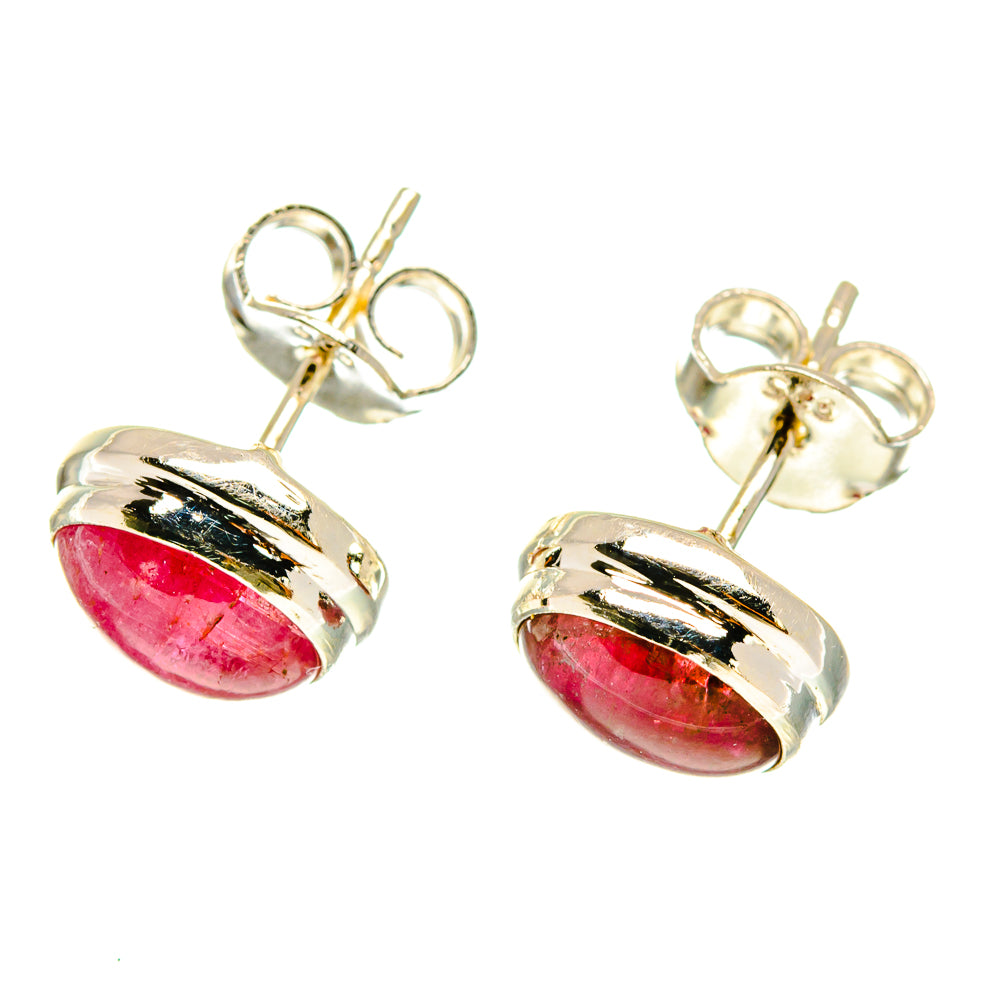 Pink Tourmaline Earrings handcrafted by Ana Silver Co - EARR417050