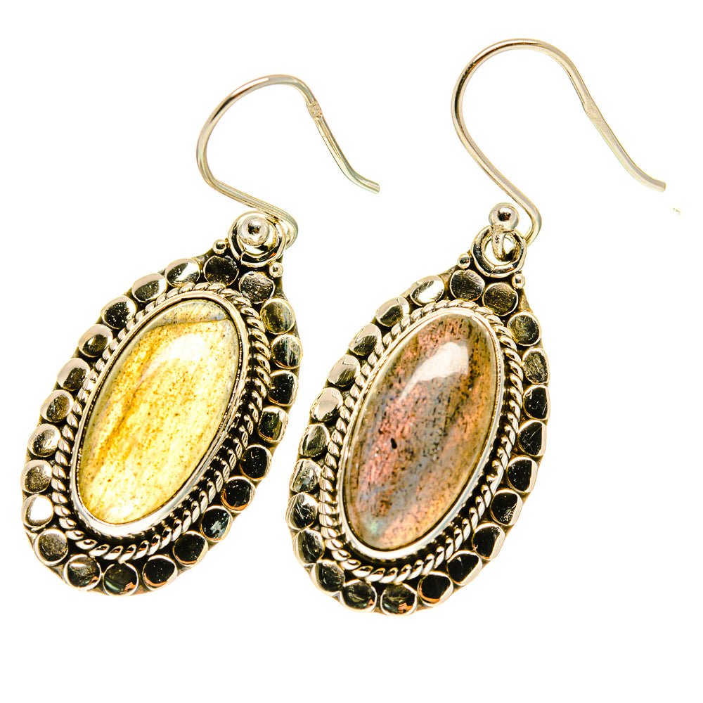 Labradorite Earrings handcrafted by Ana Silver Co - EARR417056