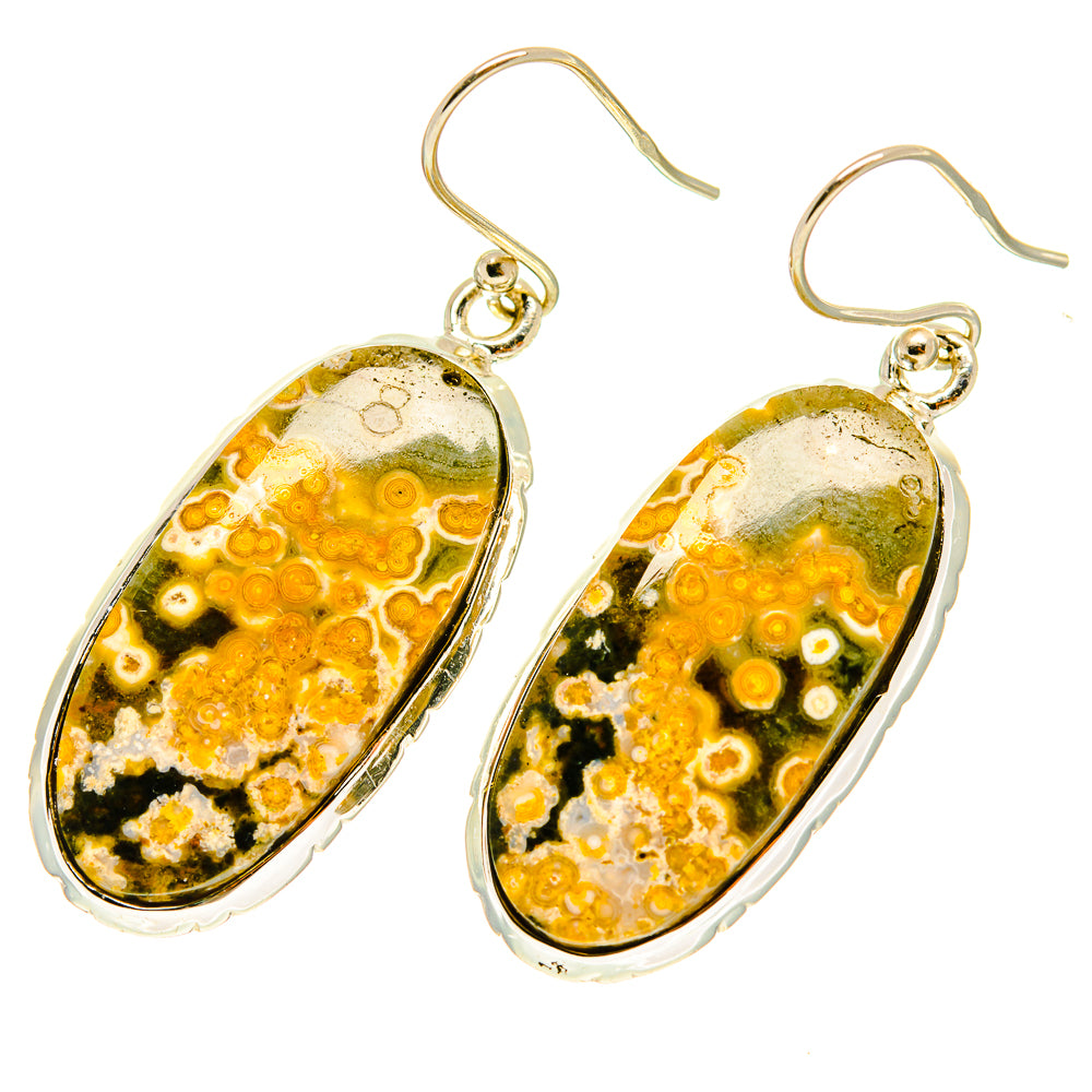Ocean Jasper Earrings handcrafted by Ana Silver Co - EARR417057