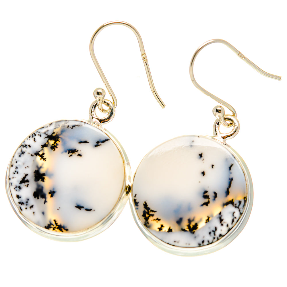 Dendritic Opal Earrings handcrafted by Ana Silver Co - EARR417063