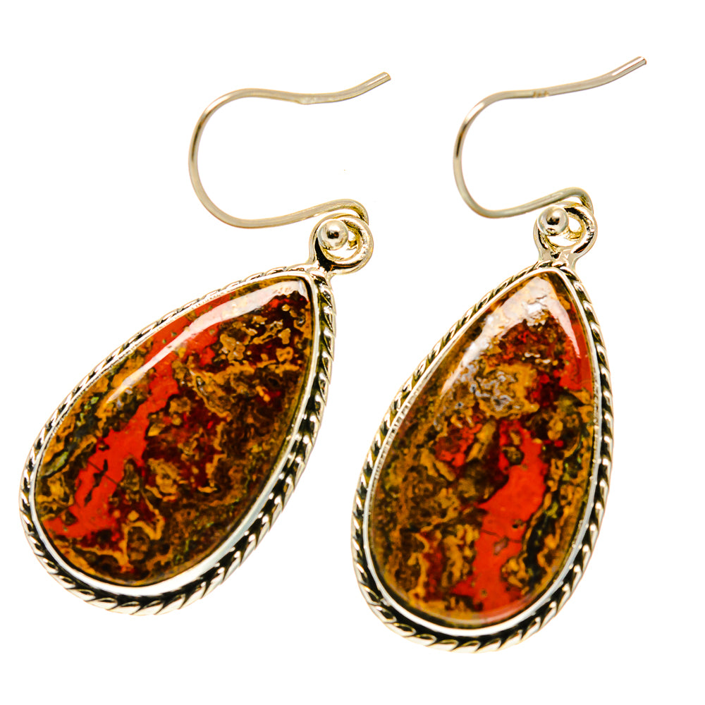 Moroccan Agate Earrings handcrafted by Ana Silver Co - EARR417064