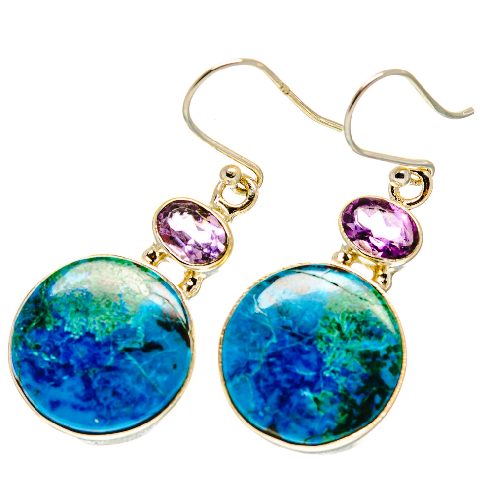 Chrysocolla Earrings handcrafted by Ana Silver Co - EARR417067