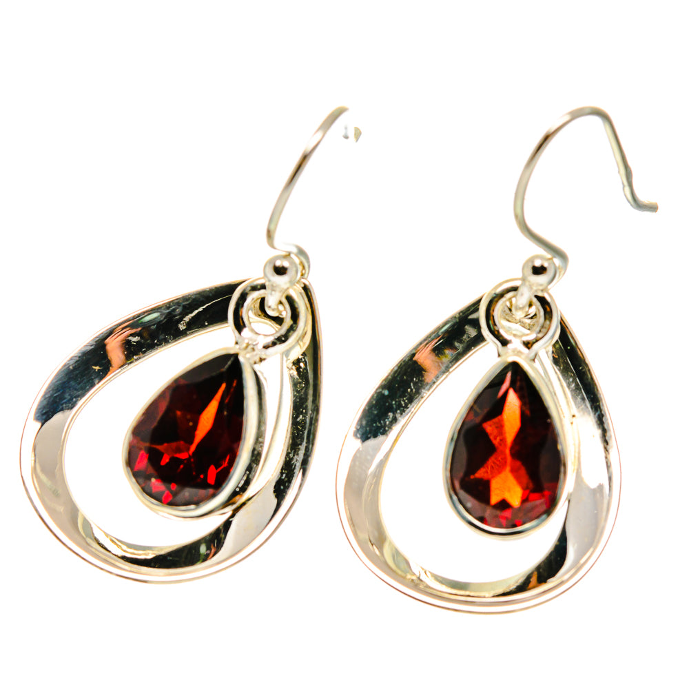 Garnet Earrings handcrafted by Ana Silver Co - EARR417068