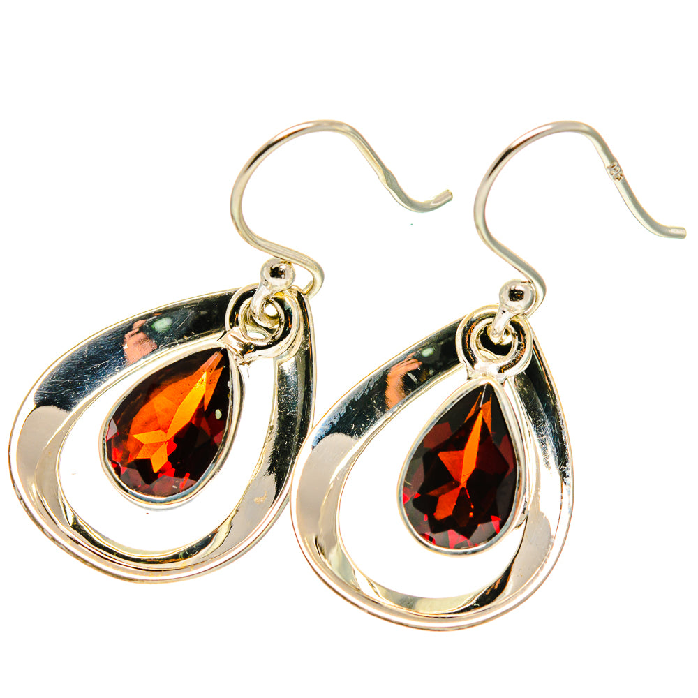 Garnet Earrings handcrafted by Ana Silver Co - EARR417073