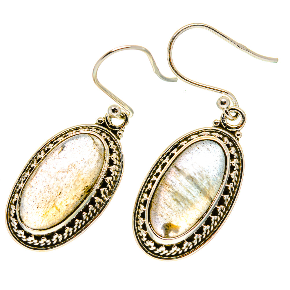 Labradorite Earrings handcrafted by Ana Silver Co - EARR417075
