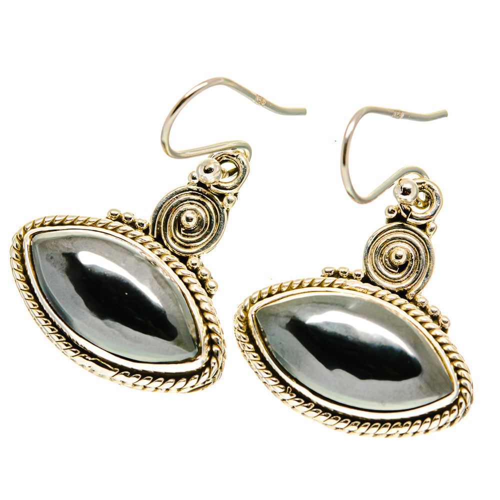 Hematite Earrings handcrafted by Ana Silver Co - EARR417077