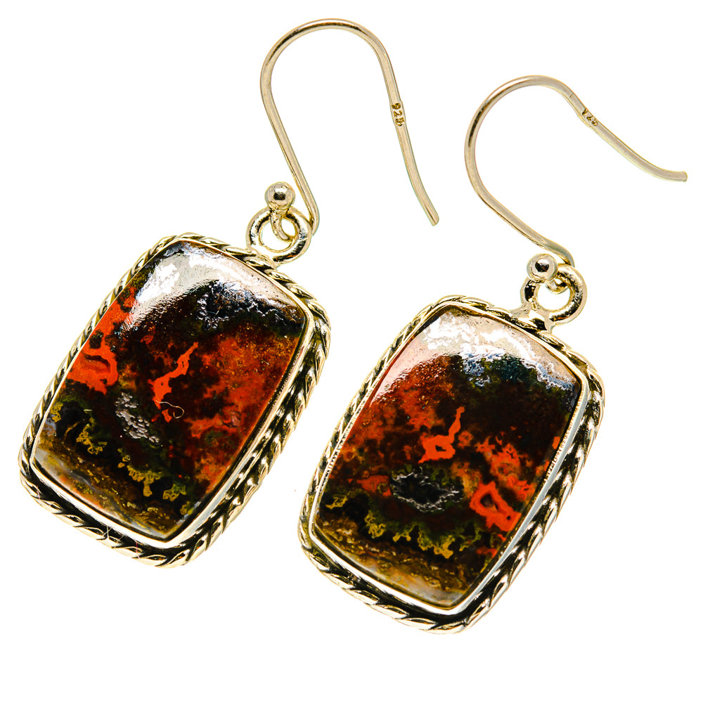 Moroccan Agate Earrings handcrafted by Ana Silver Co - EARR417082
