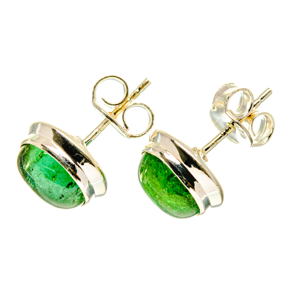 Green Tourmaline Earrings handcrafted by Ana Silver Co - EARR417085