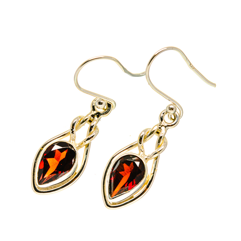Garnet Earrings handcrafted by Ana Silver Co - EARR417089