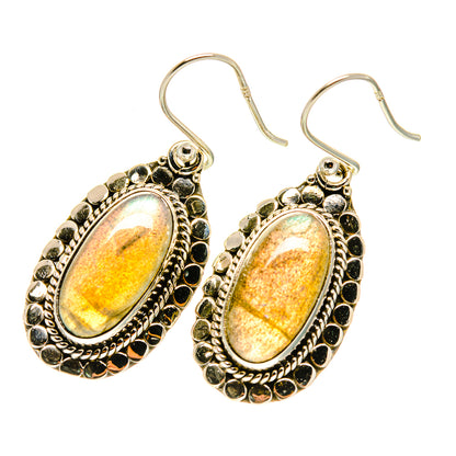 Labradorite Earrings handcrafted by Ana Silver Co - EARR417094