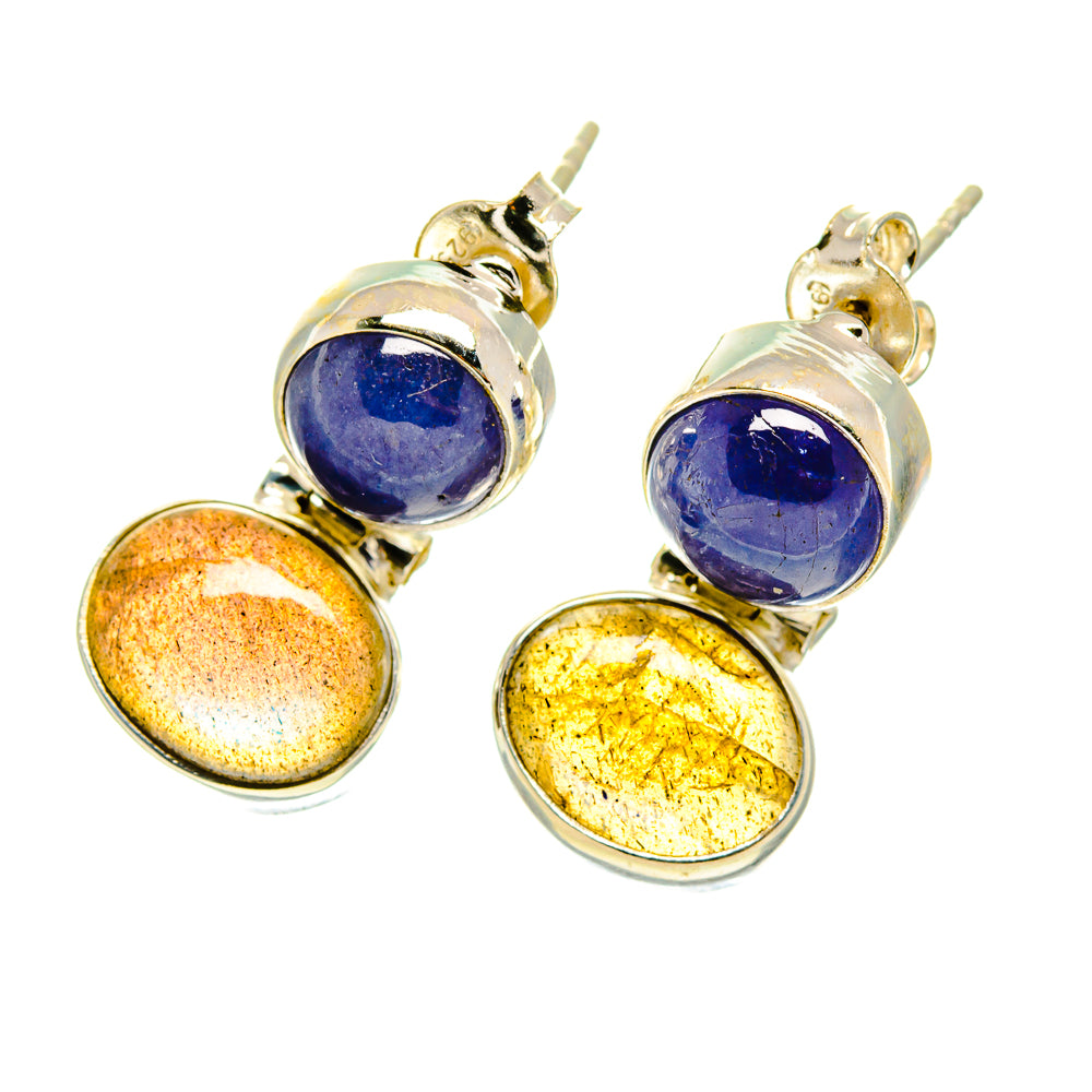 Labradorite Earrings handcrafted by Ana Silver Co - EARR417098