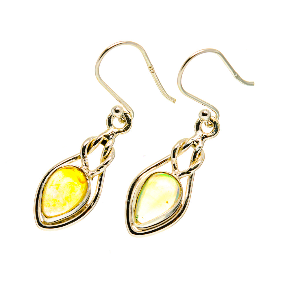 Ethiopian Opal Earrings handcrafted by Ana Silver Co - EARR417105
