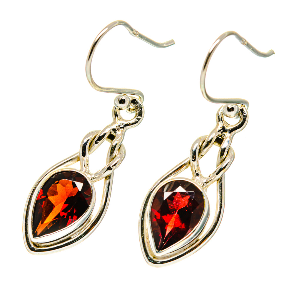 Garnet Earrings handcrafted by Ana Silver Co - EARR417115