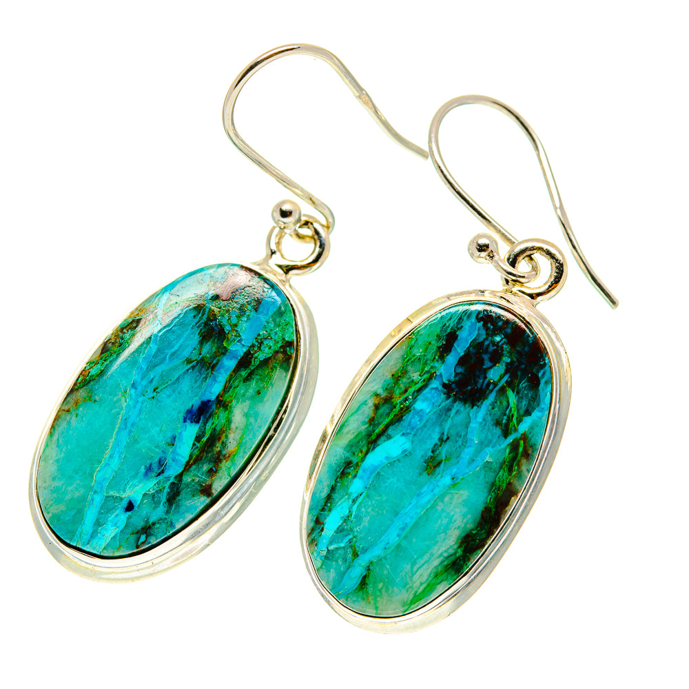Peruvian Opal Earrings handcrafted by Ana Silver Co - EARR417120