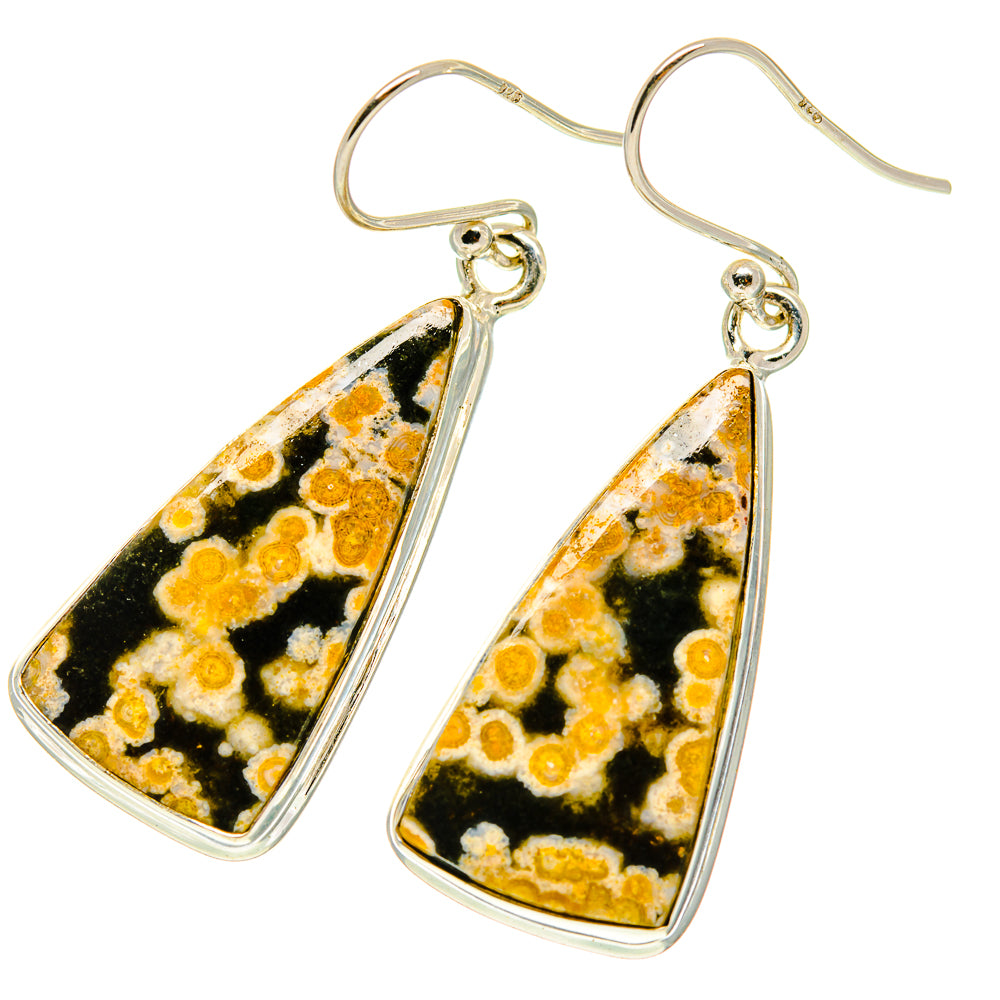 Ocean Jasper Earrings handcrafted by Ana Silver Co - EARR417121