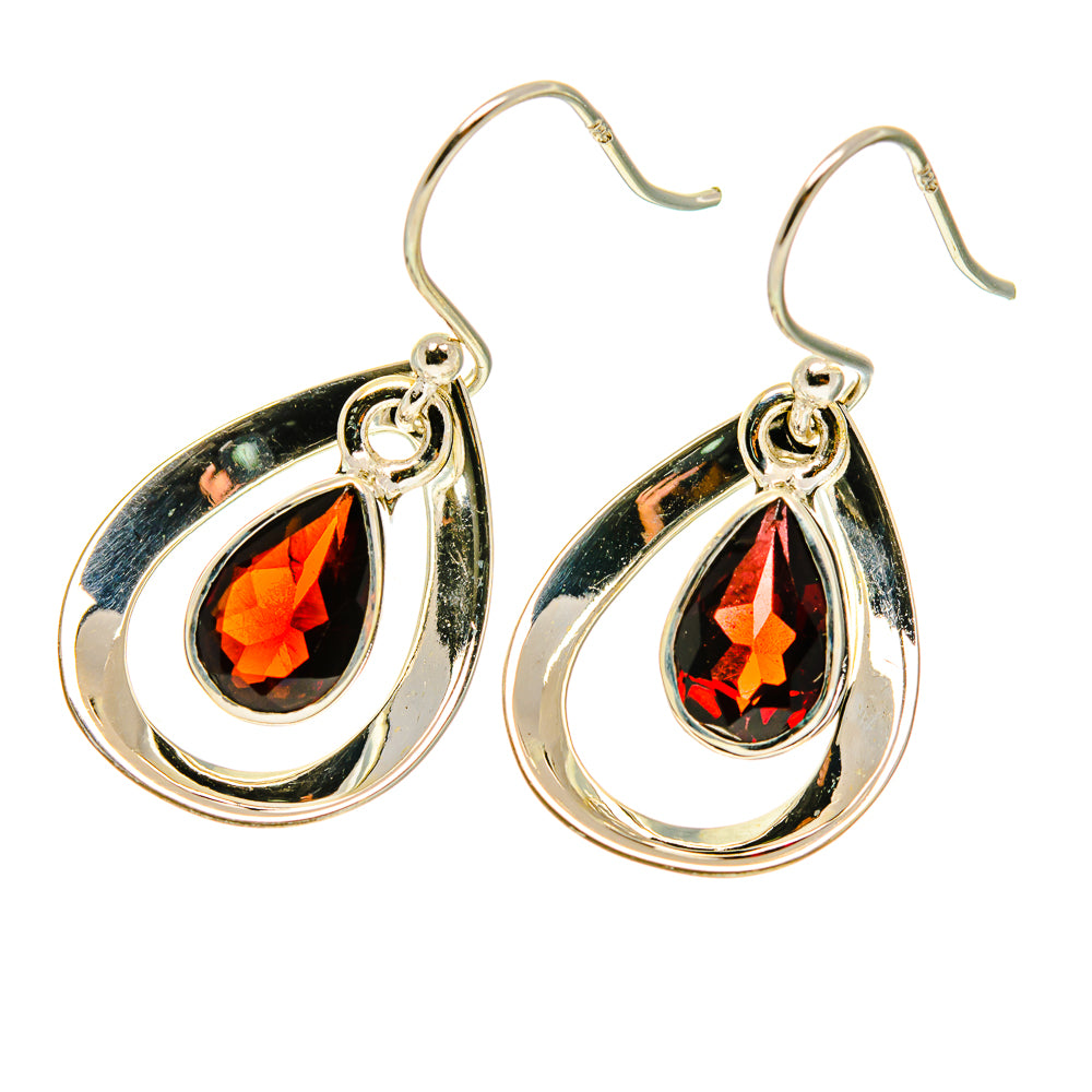 Garnet Earrings handcrafted by Ana Silver Co - EARR417122