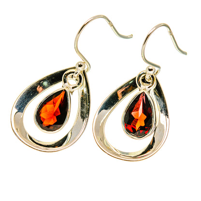 Garnet Earrings handcrafted by Ana Silver Co - EARR417122