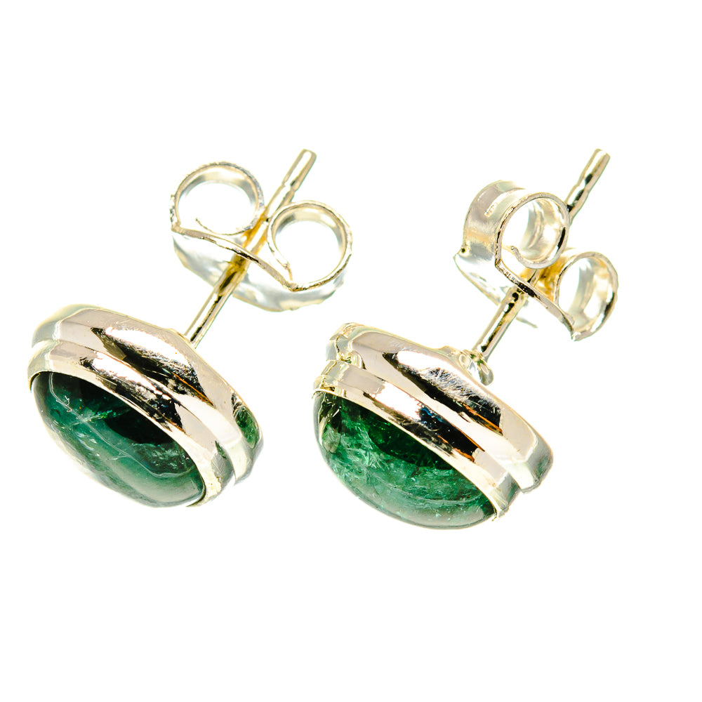 Green Tourmaline Earrings handcrafted by Ana Silver Co - EARR417153