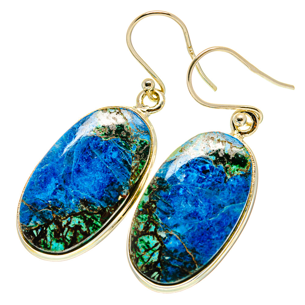 Shattuckite Earrings handcrafted by Ana Silver Co - EARR417154