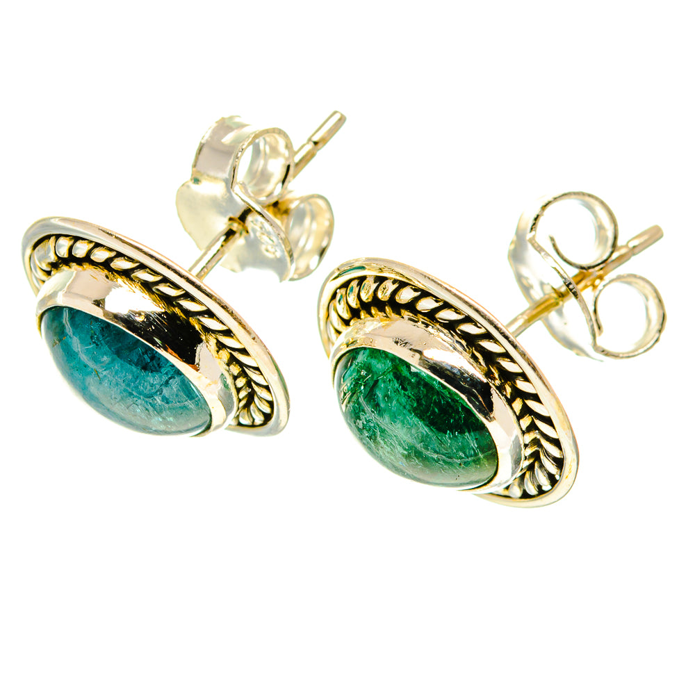 Green Tourmaline Earrings handcrafted by Ana Silver Co - EARR417159