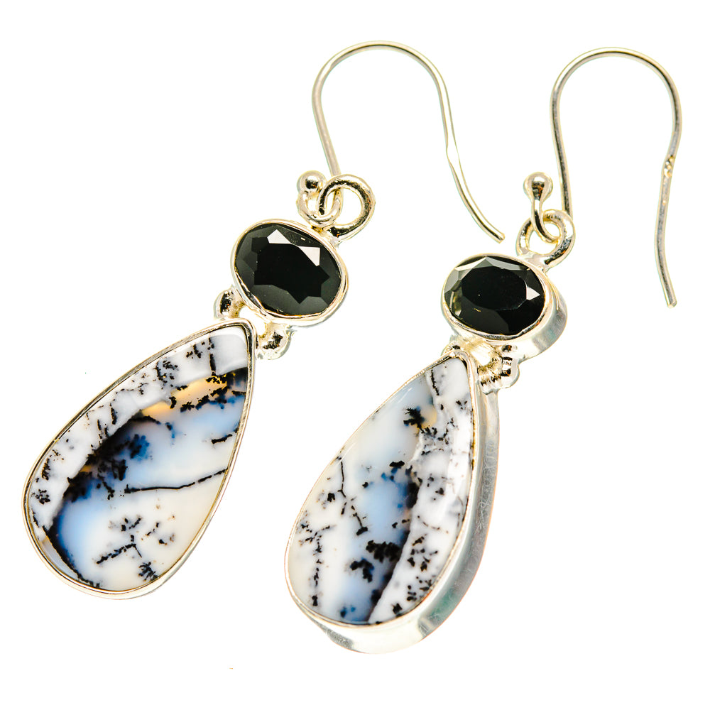 Dendritic Opal Earrings handcrafted by Ana Silver Co - EARR417163