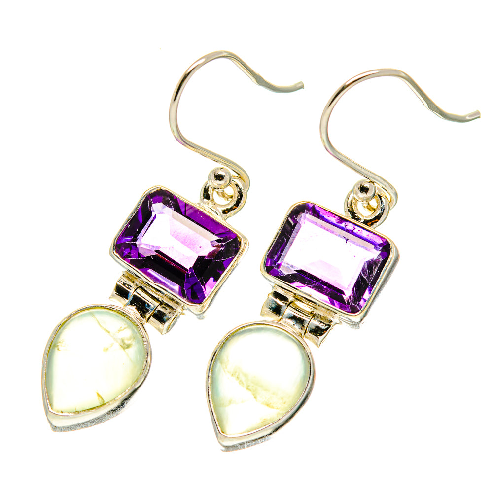 Prehnite Earrings handcrafted by Ana Silver Co - EARR417168