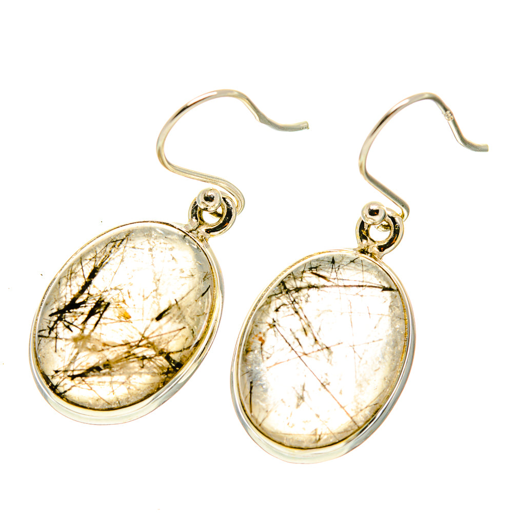 Tourmalinated Quartz Earrings handcrafted by Ana Silver Co - EARR417175