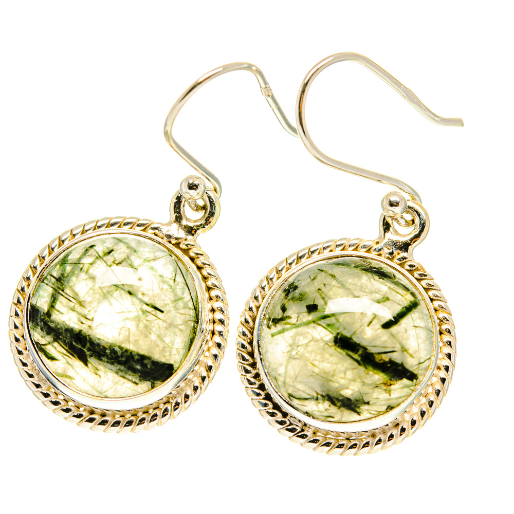 Tourmalinated Quartz Earrings handcrafted by Ana Silver Co - EARR417181