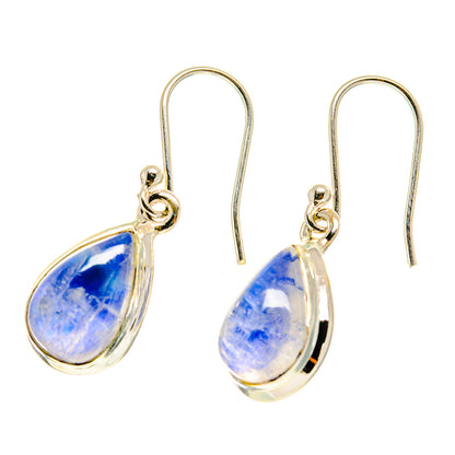 Rainbow Moonstone Earrings handcrafted by Ana Silver Co - EARR417197