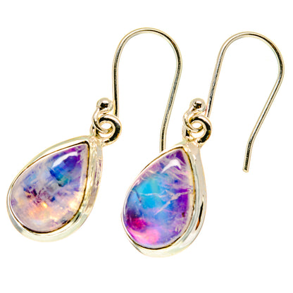 Rainbow Moonstone Earrings handcrafted by Ana Silver Co - EARR417204