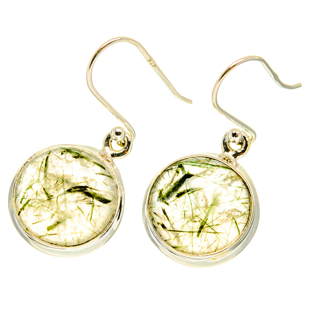 Tourmalinated Quartz Earrings handcrafted by Ana Silver Co - EARR417206