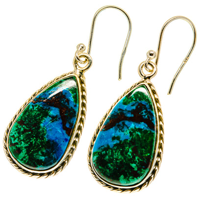 Chrysocolla Earrings handcrafted by Ana Silver Co - EARR417208